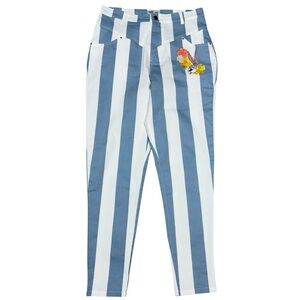 Looney Tunes x Unique Vintage Striped Bugs Bunny Pants Size Large 10/12 Retro